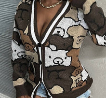 Load image into Gallery viewer, “Bear” Sweater – Cozy Women’s Fall Knit Top