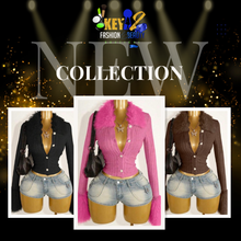 Load image into Gallery viewer, “It Girl” V-Neck Sweater – Chic Women’s Fall Knit Top