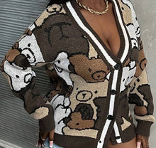 Load image into Gallery viewer, “Bear” Sweater – Cozy Women’s Fall Knit Top