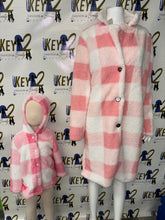 Load image into Gallery viewer, Mommy &amp; Me “Checkers” Fur Jackets – Cozy, Chic, and Perfectly Matched