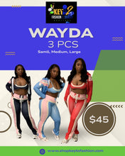 Load image into Gallery viewer, “Wayda” 3 Piece Women’s Set – Stylish Crop Top, Jacket &amp; Pants Outfit