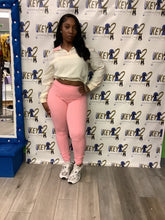 Load image into Gallery viewer, “Spring” 2-Piece Leggings &amp; Long Sleeve Set for Women – White &amp; Pink or Blue