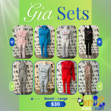 Load image into Gallery viewer, “Gia” Long Sleeve Crop Top &amp; Pants Set – Women’s Two-Piece Outfit