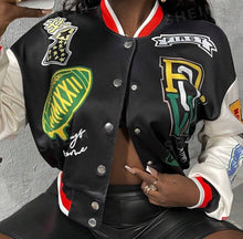 Load image into Gallery viewer, “FRS” Varsity Jacket – Trendy &amp; Comfortable Athletic Wear
