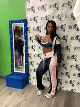Load image into Gallery viewer, “Wayda” 3 Piece Women’s Set – Stylish Crop Top, Jacket &amp; Pants Outfit