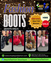 Load image into Gallery viewer, Fur Baby Women’s Boots – Cozy Fall &amp; Winter Footwear