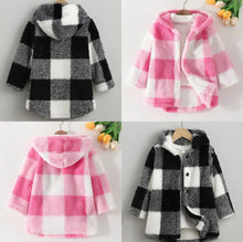 Load image into Gallery viewer, Mommy &amp; Me “Checkers” Fur Jackets – Cozy, Chic, and Perfectly Matched