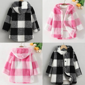 Mommy & Me “Checkers” Fur Jackets – Cozy, Chic, and Perfectly Matched