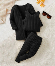 Load image into Gallery viewer, Mommy &amp; Me “Comes In Three” 3-Piece Matching Set