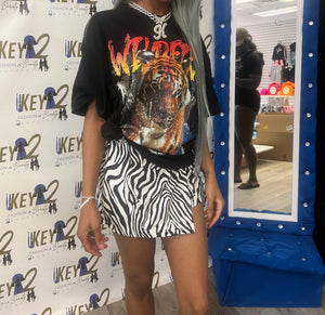 “Zebra” Skirt – Chic & Bold Women’s Animal Print Skirt