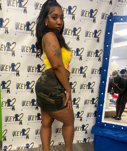 “Pop It” Cargo Skirt – Edgy Style with Utility Vibes