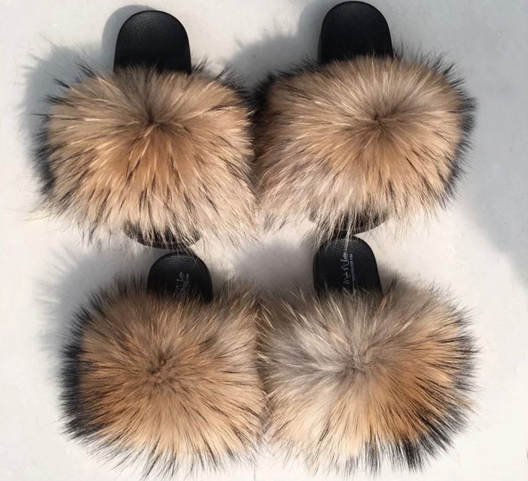 Mommy & Me “Racoon” Slides – Cozy, Cute & Perfectly Paired