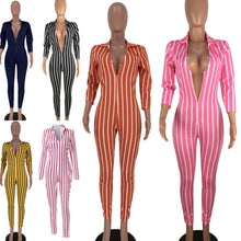 Load image into Gallery viewer, “Stripe Hype” Jumpsuit – Bold, Stylish &amp; Effortlessly Cool