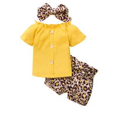 “Yellow Prints” 3 Piece Kids Set – Bright, Bold & Full of Joy