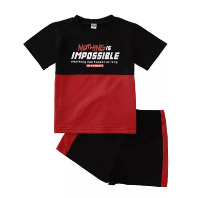 “Impossible” Boys’ Short Set – Cool, Confident & Ready for Action
