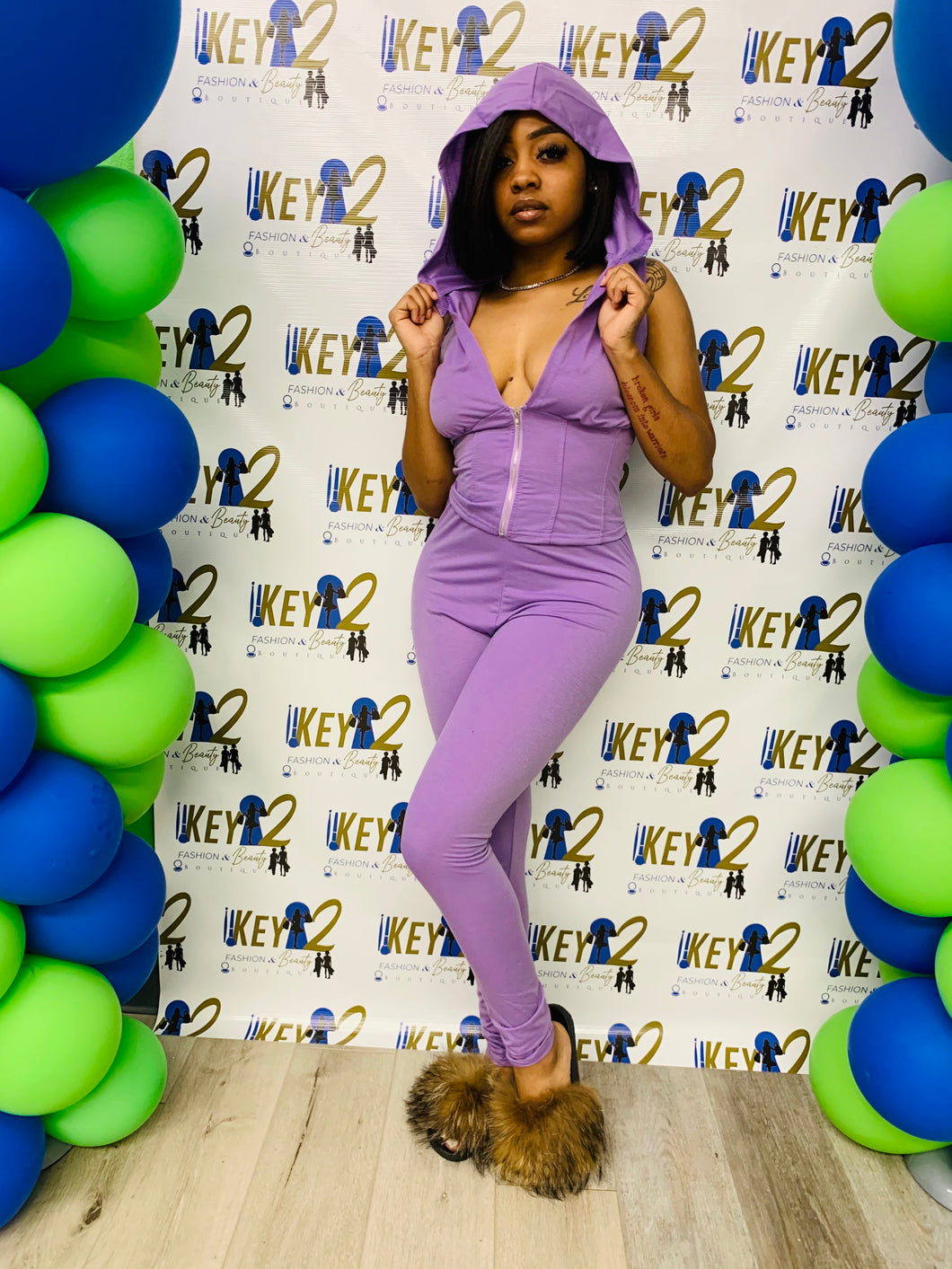 “Purple Box” Two Piece – Vibrant, Stylish & Boldly Unique